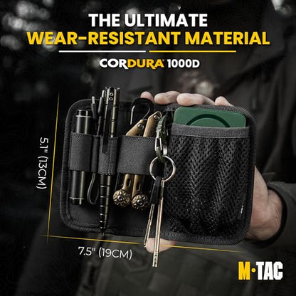 M-Tac Tactical Bag Insert Modular Organizer Utility Admin Pouch Hook Fasteners - Key Holder - color: Black