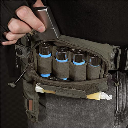 PETAC GEAR Tactical Molle Admin Pouch, Small Organizer Pocket for Tactical Vest/EDC Gun Belt/molle Platform. - color: RG