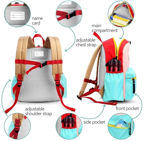 atgark Preschool Toddler Backpack For Boys Girls, School Mini & Travel, Small Kids Child Backpacks, Kindergarten Elementary bag, 11.6" H - color: Flamingo, size: Age 1-3 (11.6" H Can't Fit Folder)
