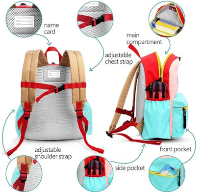 atgark Preschool Toddler Backpack For Boys Girls, School Mini & Travel, Small Kids Child Backpacks, Kindergarten Elementary bag, 11.6" H - color: Flamingo, size: Age 1-3 (11.6" H Can't Fit Folder)