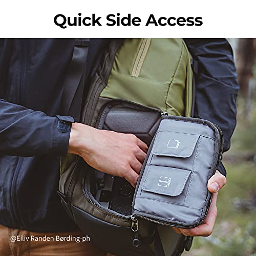 K&F CONCEPT Camera Backpack, Camera Bags for Photographers Large Capacity Camera Case with Raincover,15-15.6 Inch Laptop Compartment Compatible for Canon/Nikon/Sony/DJI Mavic Drone(Backpack 20L) - color: 03-green