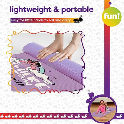 Antsy Pants Yoga Mat for Stretching and Yoga - color: Rainbow