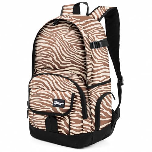 rickyh style School Backpack Travel Bag for Men & Women Lightweight College Back Pack with Laptop Compartmen - color: 04bw