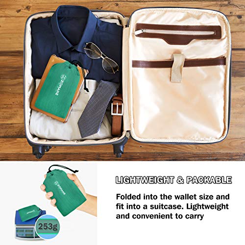 ZOMAKE Ultra Lightweight Packable Backpack 18L, Small Foldable Hiking Backpacks Water Resistant Folding Daypack for Travel(Dark Green) - color: Dark Green, size: 18L