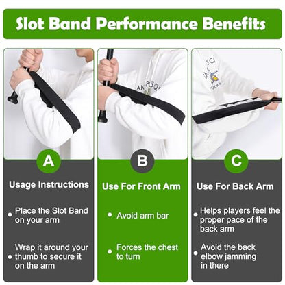 codree Baseball Swing Trainer Bands- Elastic Baseball Softball Hitting Resistance Bands- Baseball Batting Training Aids Equipments for Athletes Improve Batting, Arm Strength - color: 2 Sets
