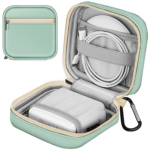 FINPAC Charger Case for MacBook, Small Electronic Organizer Bag for MacBook Power Adapter, Portable Pouch Travel Storage for Laptop Accessories, Magic Mouse, USB Drives, GoPro, Gadgets - Light Green - color: Light Green