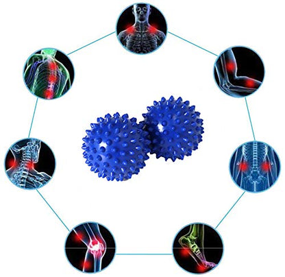 Wobble Cushion, Balance Disc, Wiggle Seat, Balance Pads for Physical Therapy, Stability Disc, Wobble Board for Dogs, Office, Sensory Kids, Classroom with Spiky Massage Ball - color: Blue