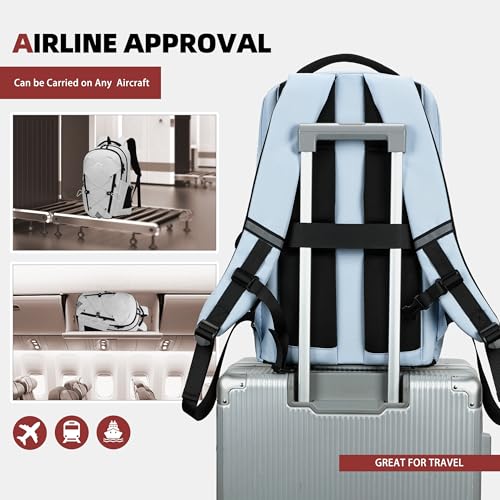 AO ALI VICTORY Women's Laptop Backpack 15.6 inch,Travel Backpack for Men - color: Blue