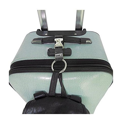 Add-A-Bag Luggage Strap Jacket Gripper, Luggage Straps Baggage Suitcase Belts Travel Accessories - Make Your Hands Free, Easy to Carry Your Extra Bags, Rose Red - color: Rose Red