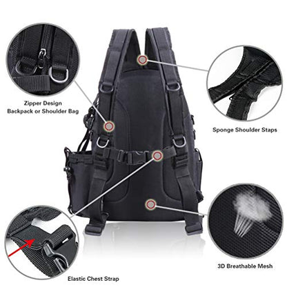 Fishing Backpack with Rod Holder & Tackle Box Storage - Gift for Women