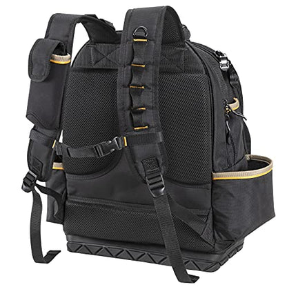 CLC Work Gear PB1133 38 Pocket Molded Base Tool Backpack, Black/Blue - style: Backpack