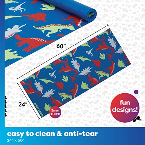 Antsy Pants Yoga Mat for Stretching and Yoga - color: Dino