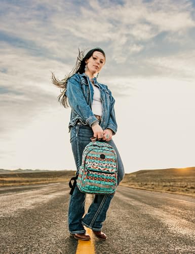 Montana West Backpack for Women Western Travel Backpack Purse Casual Daypack for Laptop College - color: *Boho Leopard