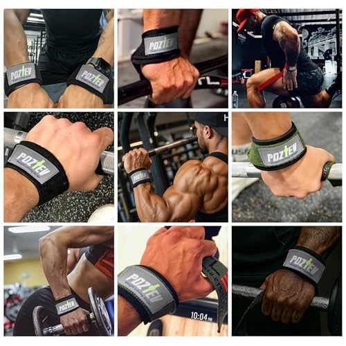 Lifting Straps for Weightlifting, Deadlifts & Pull-Ups – Non-Slip, Heavy-Duty Wrist Strap for Men & Women - 18" Cotton Gym Workouts Straps with Neoprene Padding for Powerlifting, Bodybuilding, Strength Training (Pair)