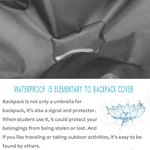 LassZone Backpack Cover Rain Cover, Waterproof 30-70L Rucksack Cover Bag Perfect for Hiking Camping Traveling Cycling Outdoor Acclivities Black - size: 30L-45L