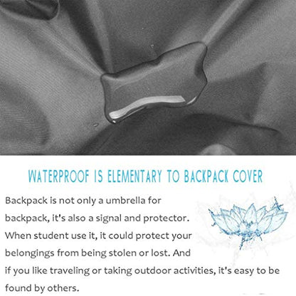 LassZone Backpack Cover Rain Cover, Waterproof 30-70L Rucksack Cover Bag Perfect for Hiking Camping Traveling Cycling Outdoor Acclivities Black - size: 30L-45L