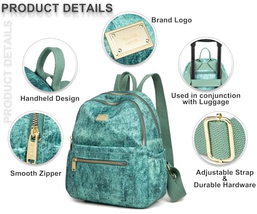 Pealwel Mini Backpack Purse for Women,Small Nylon backpacks for Ladies Backpacks Women Anti Theft Travel Bag (Graffiti) - color: Graffiti