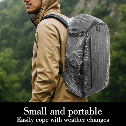 Molain 10 Pack Backpack Rain Cover, Disposable Waterproof Lightweight Backpack Cover Elastic Covers Protector Disposable Rain Covers for Backpacks Outdoor Hiking Cycling Camping Travel Emergency