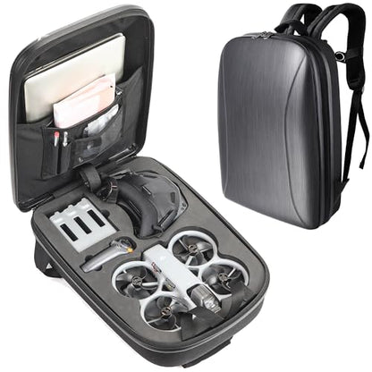 Avata 360 Backpack, Waterproof Travel Case Hard Shell Shoulder Bag for DJI Avata 360, Fits for RC Motion 3, Goggles 3, Batteries, Charging Hub &Other Accessories
