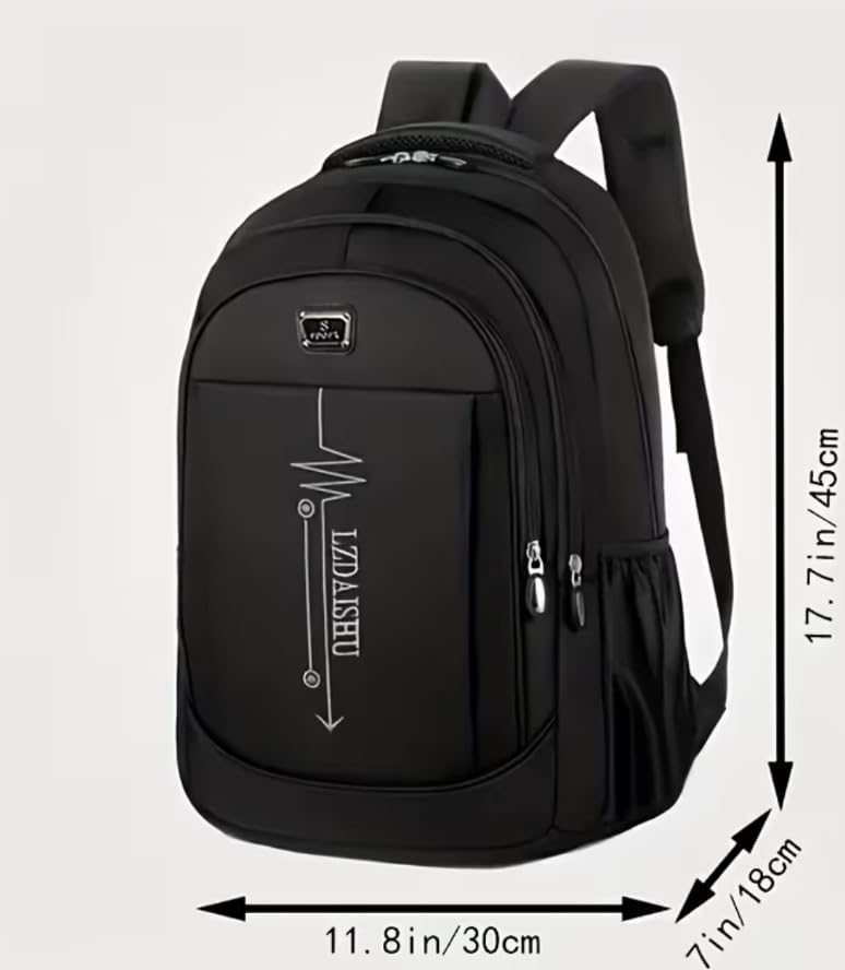 Unisex Lightweight Backpack, Multi-Pocket Daypack, Water-Resistant Travel & School Bag, Casual Everyday Rucksack (Blue) - color: Blue
