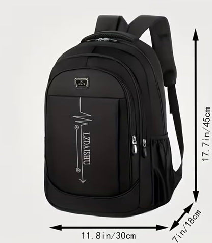 Unisex Lightweight Backpack, Multi-Pocket Daypack, Water-Resistant Travel & School Bag, Casual Everyday Rucksack (Blue) - color: Blue