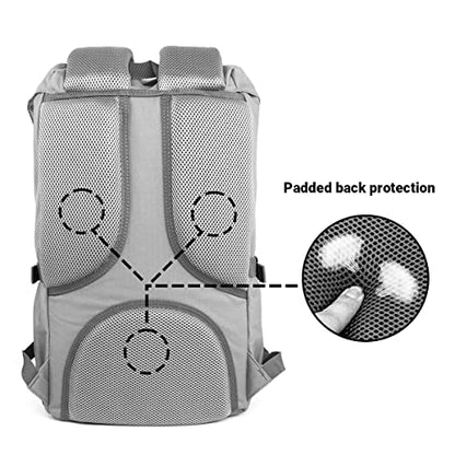 KAUKKO Travel Laptop Backpack Outdoor Rucksack Causal backpack Fits 15.6"(Nylon Black) - color: Nylon Black, size: Large
