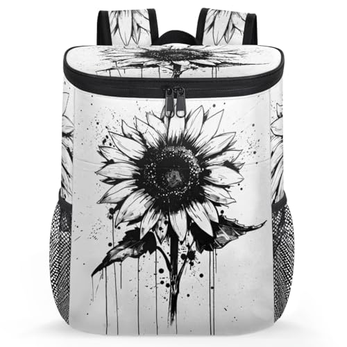 Insulated Cooler Backpack Portable Soft Cooler Bag Ice Chest Backpack for Camping Beach Picnic Lunch Work Travel - color: Multicolor 5