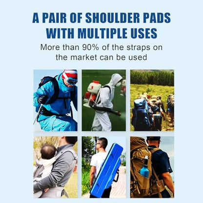 Air Pressure reducing Shoulder pad Suitable for 3-inch Backpacks 2PCS