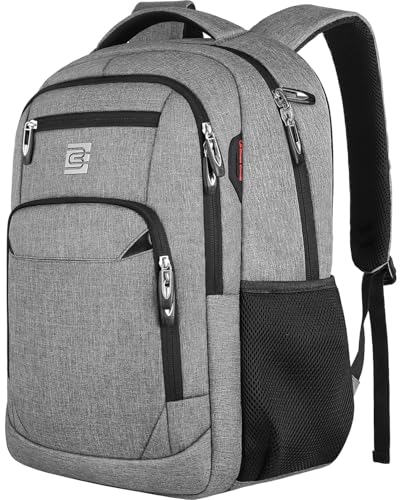 Volher Laptop Backpack,Business Travel Anti Theft Slim Durable Laptops Backpack,Water Resistant College Computer Bag for Women & Men Fits 15.6 Inch Laptop and Notebook - Grey - color: Grey, size: 15.6 Inch, style: Laptop