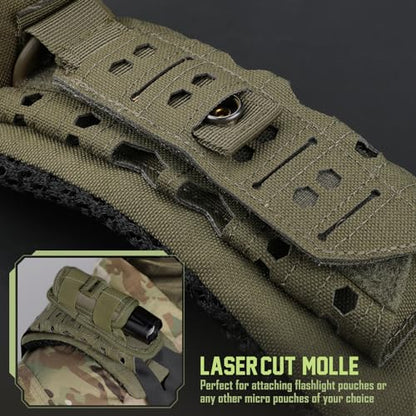 WYNEX Shoulder Strap Pad for Vest Carrier, 2 Pack Tactical Plate Shoulder Pads Strap Cushion Vest Accessories Shoulder Pads Soft Mesh Pads with Tactical Gear for Men - color: Army Green