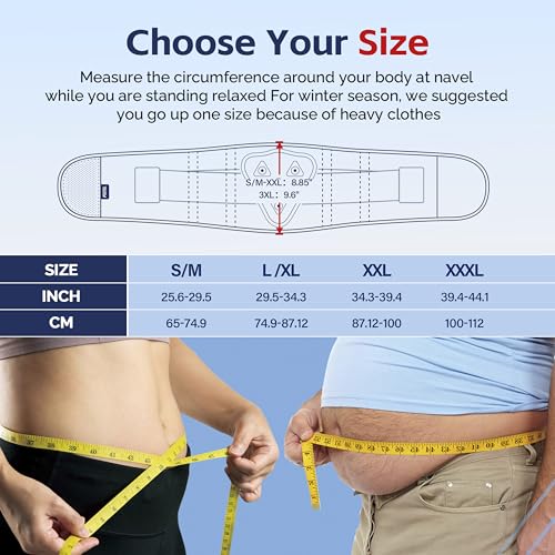 FEATOL Back Brace for Men Lower Back, Lumbar Support Belt- Back Pain, Adjustable Support Straps with Removable Lumbar Pad for Heavy Lifting Work, Black, Plus Size L/XL - size: Large/X-Large (Pack of 1)