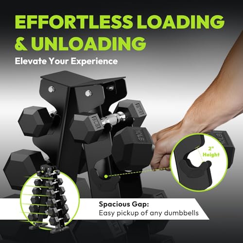 HANDBODE A-Frame Dumbbell Rack Heavy Duty Weight Stand for Dumbbells, Space-Saving Metal Storage Organizer, Sturdy Dumbbell Holder for Home Gym - style: 1 X 6-Tier A-Frame