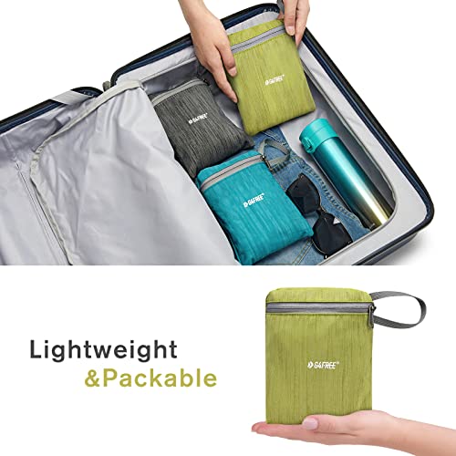 G4Free 10L/15L Hiking Backpack Lightweight Packable Hiking Daypack Small Travel Outdoor Foldable Shoulder Bag - color: Light Green, size: 10L