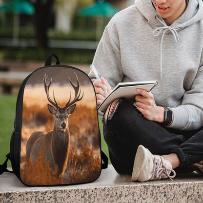 Travel Laptop Backpack Slim Durable Lightweight Back Pack Cute Antler Red Deer Small Backpack For Women Men - color: Antler Red Deer