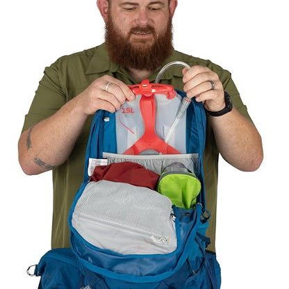 Osprey Talon 22L Men's Lightweight Hiking Backpack - Small Daypack for Travel & Camping, Green Canopy/Pine Leaf, Extended Fit - color: Green Canopy/Pine Leaf, size: 22L - Extended Fit
