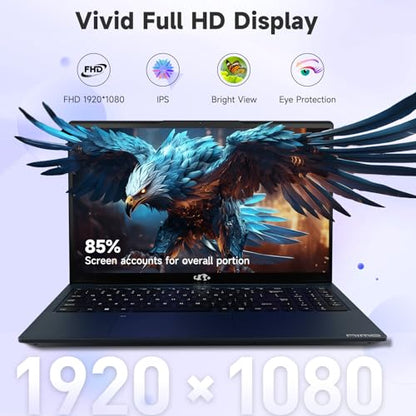 NIMO 15.6" FHD IPS Laptop, Intel Core i3-1215U (Beats i5-1135G7 Class), 16GB RAM, 512GB SSD, Windows 11 Home, Wi-Fi 6, Backlit Keyboard, Fingerprint, USB-C 65W Fast Charge, Bluetooth 5.2, 180° View - color: Blue, style: 16GB RAM | 512GB SSD