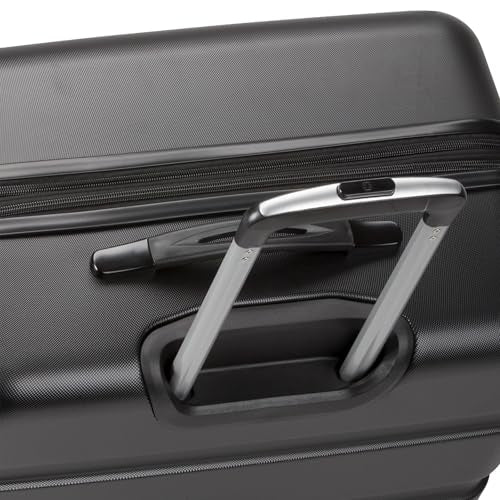 SwissGear 7366 Signature Hardside Expandable Luggage with Spinner Wheels, TSA Lock, Black, Checked-Medium 23-Inch - color: Black, size: Checked-Medium 23-Inch