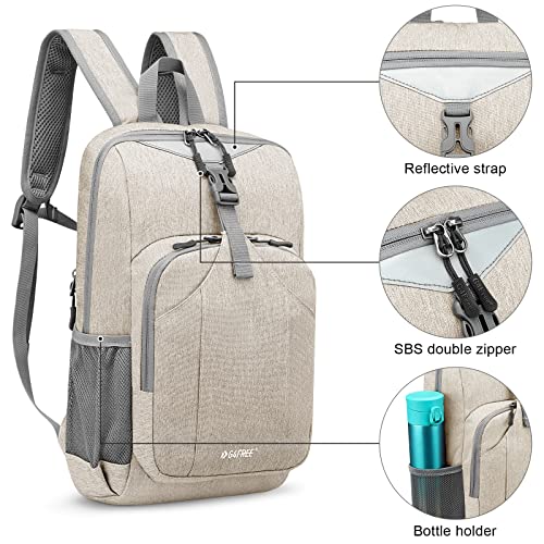 G4Free Mini 10L Hiking Daypack Small Hiking Backpack Cycling Compact Shoulder Backpack Outdoor for Men Women - color: Ivory