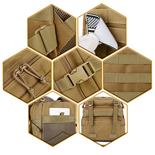 QT&QY 45L Military Tactical Backpacks Molle Army Assault Pack 3 Day Bug Out Bag Hiking Treeking Rucksack… - color: 1.3 Green
