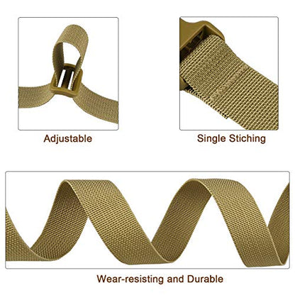 MAGARROW 40" 60" Strap Buckle Packing Straps Adjustable 1-Inch Belt Rope (Set of 10) (1" Wide - 40" Long, Tan) - color: Tan, size: 1" Wide - 40" Long