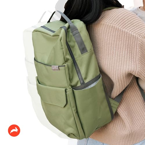RED ROVR Roo Lightweight 1 LB Diaper Bag Backpack | 11 organizational pockets| Durable & Water-Resistant (Moss) - color: Moss