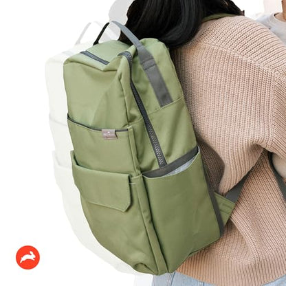 RED ROVR Roo Lightweight 1 LB Diaper Bag Backpack | 11 organizational pockets| Durable & Water-Resistant (Moss) - color: Moss
