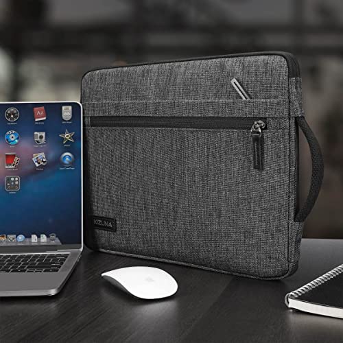 KIZUNA Laptop Sleeve 11 Inch Water-Resistant Computer Case Hand Bag for 13" MacBook Pro M2/13 Surface Pro 8 X/13.4" DELL XPS 13/12.4" Samsung Galaxy Tab S7/11.6" Samsung Chromebook 4/13.3" ASUS, Grey - color: Grey, size: 11-11.6 Inch / MacBook Pro M2 2022