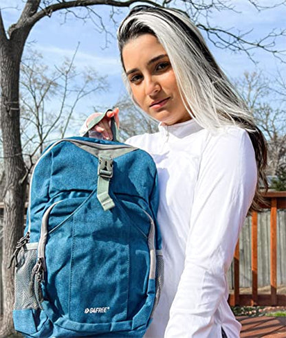 G4Free Mini 10L Hiking Daypack Small Hiking Backpack Cycling Compact Shoulder Backpack Outdoor for Men Women - color: Navy Blue