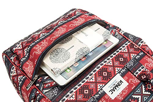 Kinmac Waterproof Laptop Backpack For Laptop Up to 15.6 Inch Men Women Travel Outdoor Backpack (Elephant) - color: Elephant（open Wide）