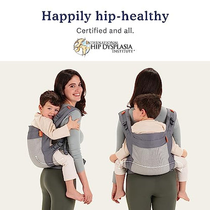 Beco Toddler Carrier with Breathable 3D Mesh & Extra Wide Seat - Front-Carry & Backpack Style - Lightweight Sling Carrier for Children (24-48 Months) - Cool Dark Grey - color: Cool Dark Grey