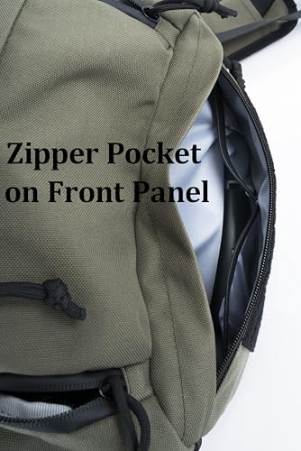 Tactical Sling Backpack Crossbody EDC Pack MOLLE Satchel Bag for Travel, Work, Camping and Hiking 8Liter - color: Olive Drab