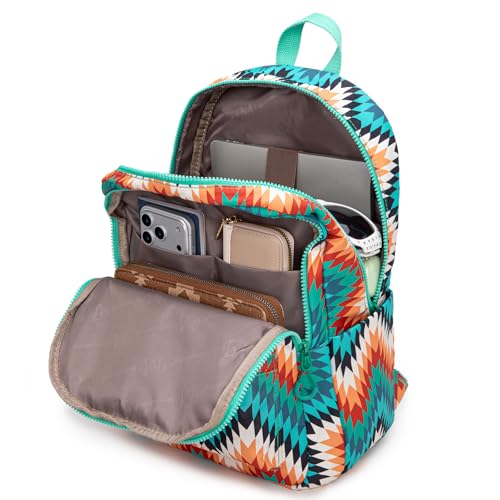 Montana West Backpack Purse for Women Western Aztec Backpack Purse Lightweight Casual Daypack for Travel - color: Turquoise