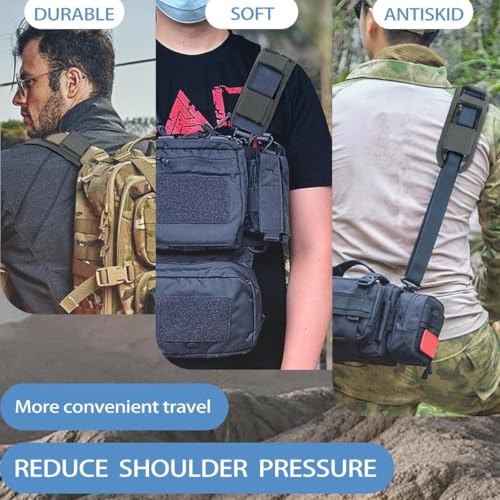 ZINMARK 2-Pack Shoulder Pad Anti-Slip Cushion Breathable Pad for for Laptop Bags, Messenger Bags, Briefcase Bags, Luggage Bags, Tool Bags, Travel Bags and Most Bags, Camouflage Gray - color: Camouflage gray