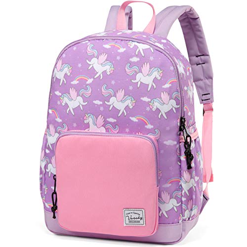 VASCHY Kids backpacks, Cute Lightweight Water Resistant Preschool Backpack for Boys and Girls Chest Strap | Cute - color: Unicorn, size: Small (4-6 Yrs) - 15'' H